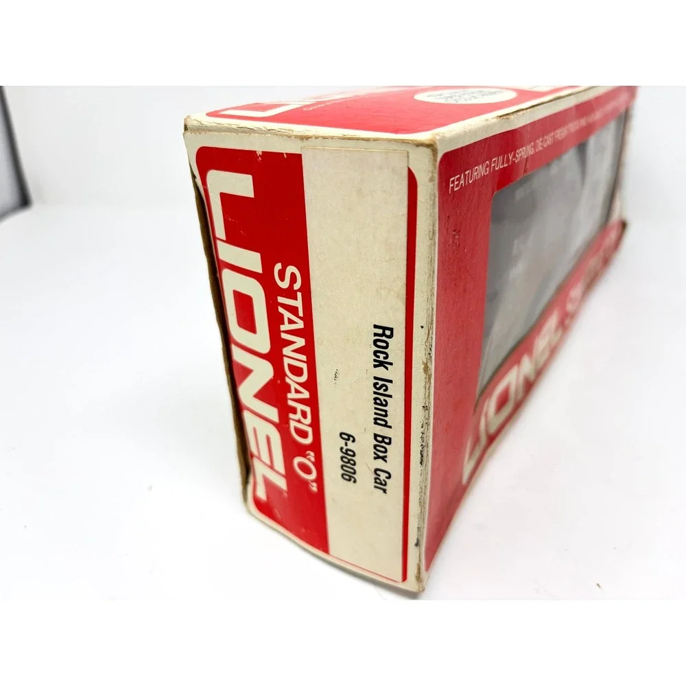 Lionel 6-9806 Rock Island Box Car Route of the Rockets O Gauge Train Car Boxed